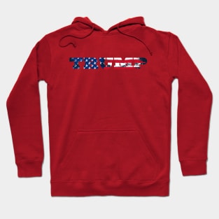 Trump American Flag Design Hoodie